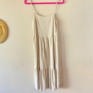 Cream tank dress